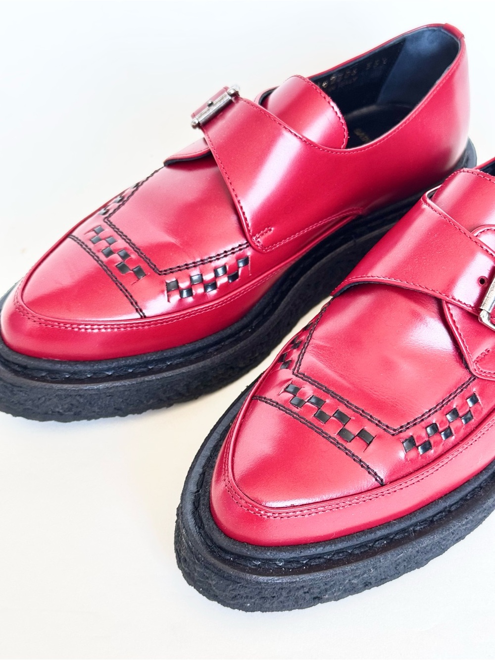 Saint Laurent by Hedi Slimane A/W14 Runway Leather Monk Strap Creepers - Rare - Picture 6 of 10